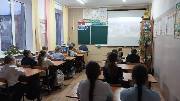 Киноурок в 3 В классе.